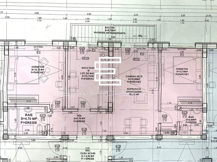 Apartament 3 camere 69 mp , Doamna Stanca, Selimbar - 2