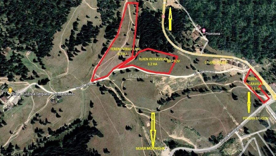 Teren superb Poian Brasov cu front la trei drumuri - 2