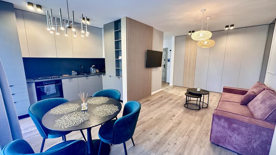 Ap 2 camere modern +garaj de inchiriat in Rozelor Residence