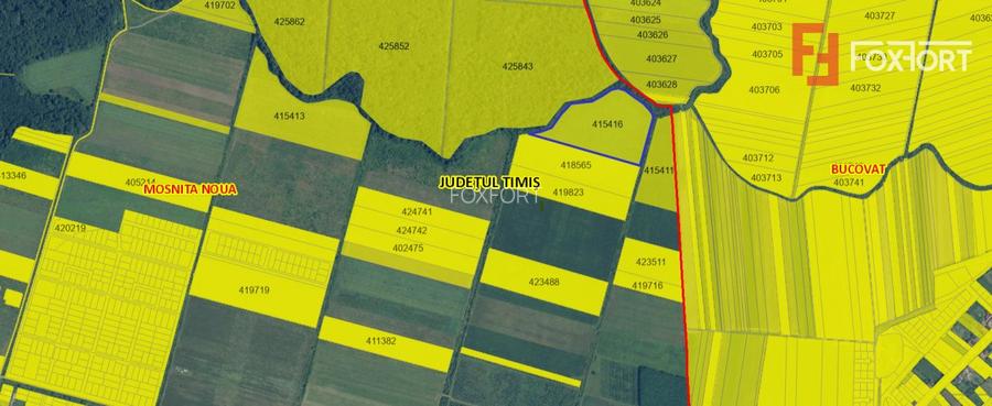 COMISION 0% Teren extravilan Mosnita in zona de Padurea Bistra - 49.500 mp - 3