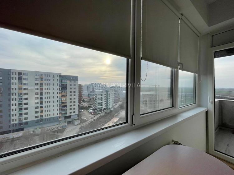 Tomis Nord - bloc 2015,  apartament 2 camere, mobilat si utilat, centrala gaz - 12