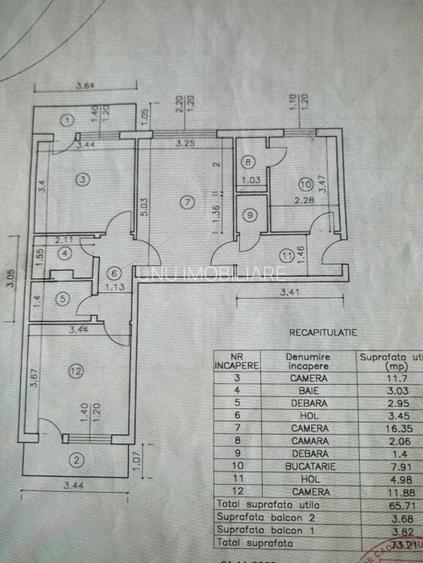 PODU ROS - 1001 ARTICOLE - 3 CAMERE 74MP - ETAJ 1 - RENOVAT TOTAL - LIBER ! - 13