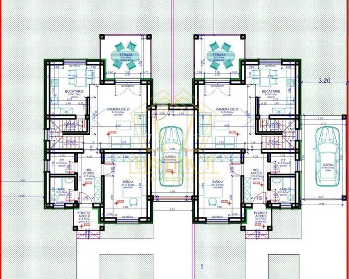Duplex superb cu 5 camere despartit prin garaj | Dumbravita - 13