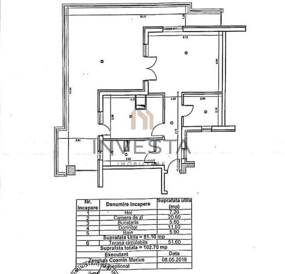 Apartament 2 camere cu terasa de 51 mp in complex rezidential Oasului! - 1