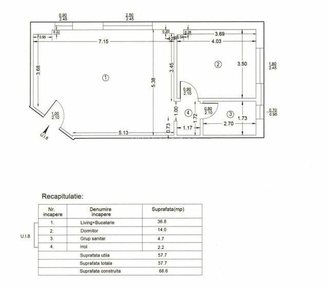 VANZARE | 2 CAMERE | MIHAI BRAVU - 1
