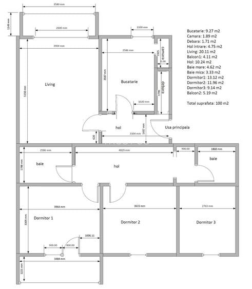 COMISION 0% | Apartament 4 camere | 88.99 mp | 2 bai | Steaua - 17