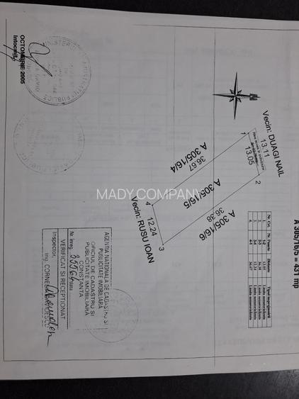 Eforie Nord-varianta 431 mp intravilan,12,50 deschidere - 3