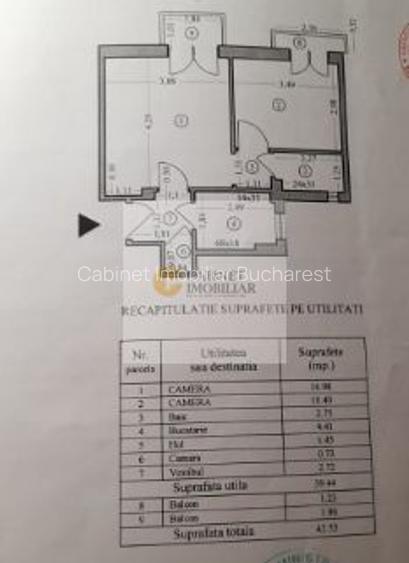 2 camere - 2 balcoaneI Mihail Kogalniceanu- Hotel Venezia I Creditabil - 15