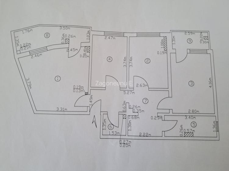 Aparatment 3 camere decomandat, zona Micro 17, etaj 2/4 - 15