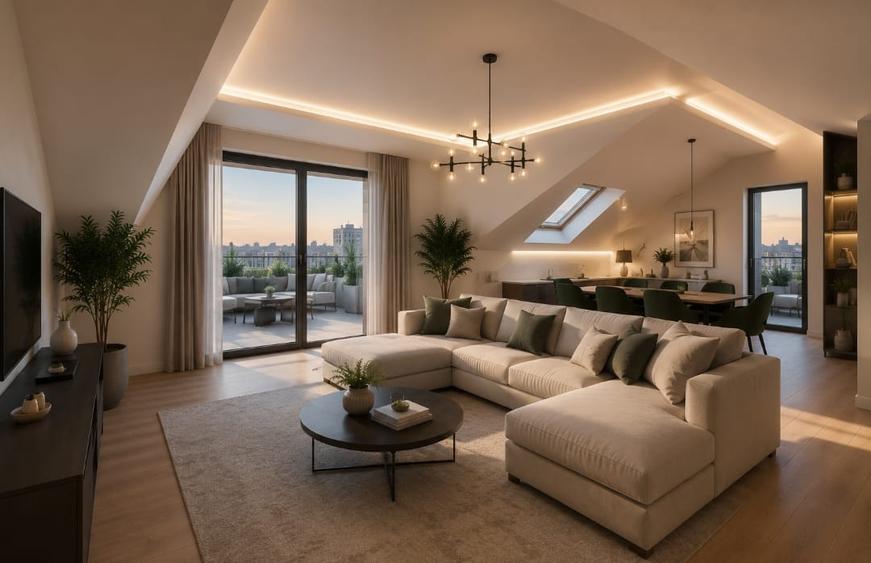 Ultimul apartament disponibil –120mp, 3 camere, terasă  54mp, Pisoni Residence