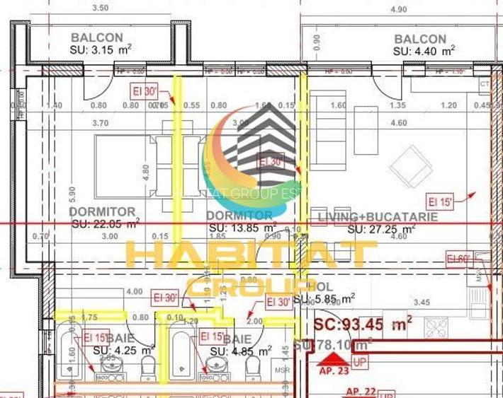 Apartament 3 camere 86 mp Predare Imediata - Pallady - 1