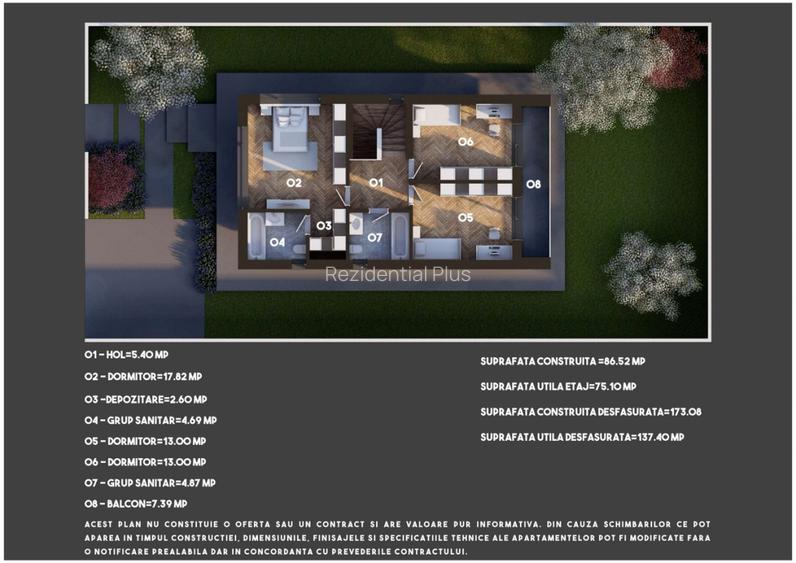 Vila 4 camere | Teren 350 mp | SU 160 mp| nZeb - 5