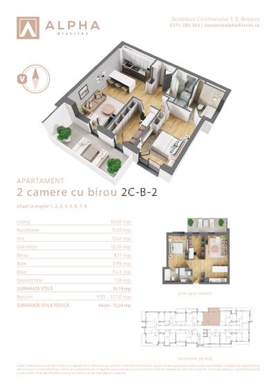 Apartament 2 camere Alpha Distrikt Brasov - 7