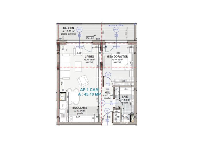 Apartament 2 camere Eroilor, Floresti - 12
