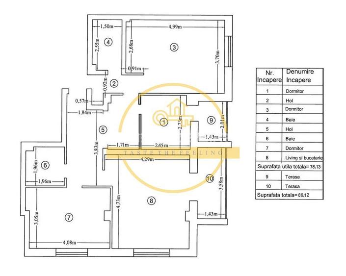 Apartament 4 camere, etaj 2/3, 86MP  // Bloc 2015 Rediu - Langa Casablanca - 15