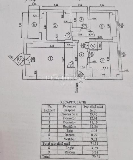 3 camere Alba Iulia decomandat, inst. schimb., 79 mp, an 1994, renovat - 7