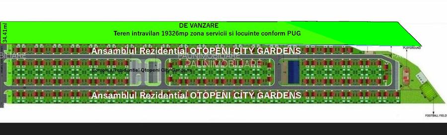 Teren intravilan 19326mp,lipit de Ansamblul Rezidential OTOPENI CITY GARDENS - 2