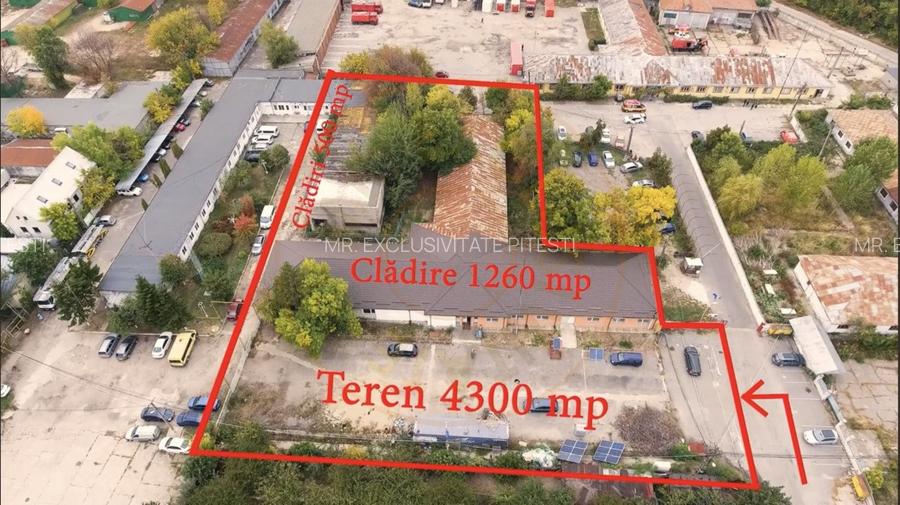 Spatiu industrial strategic in Pitesti – langa fostul Arpechim, teren 4.287 mp - 4