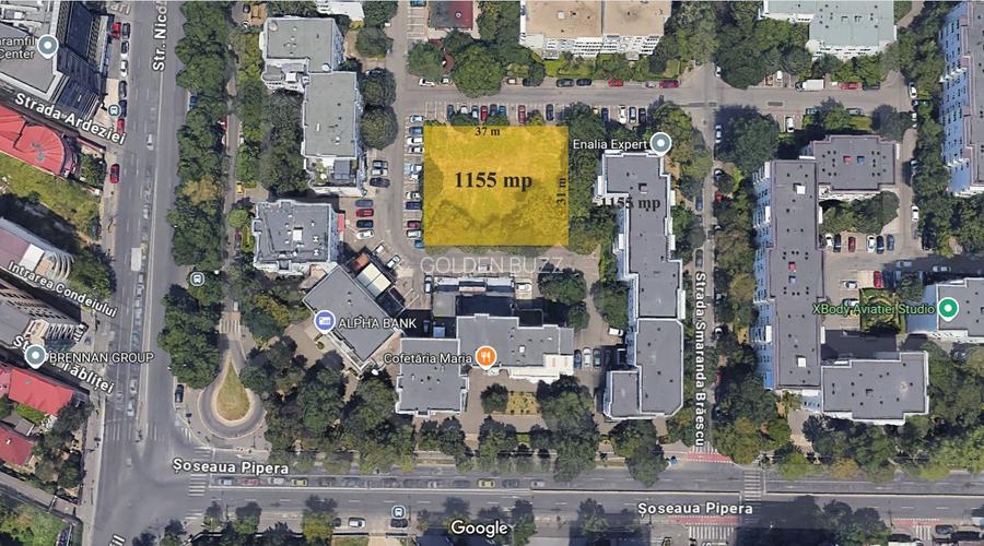 Teren Aviatiei | Caramfil | Super Pozitie | 1155 mp | Metrou la 550m | - 2