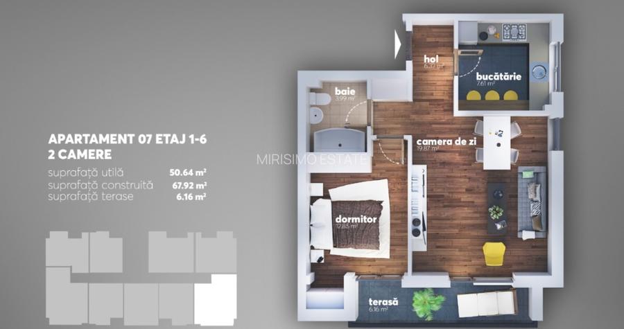 Apartament cu 2 camere, Decoamandat, Metrou Aparatorii Patriei - 8