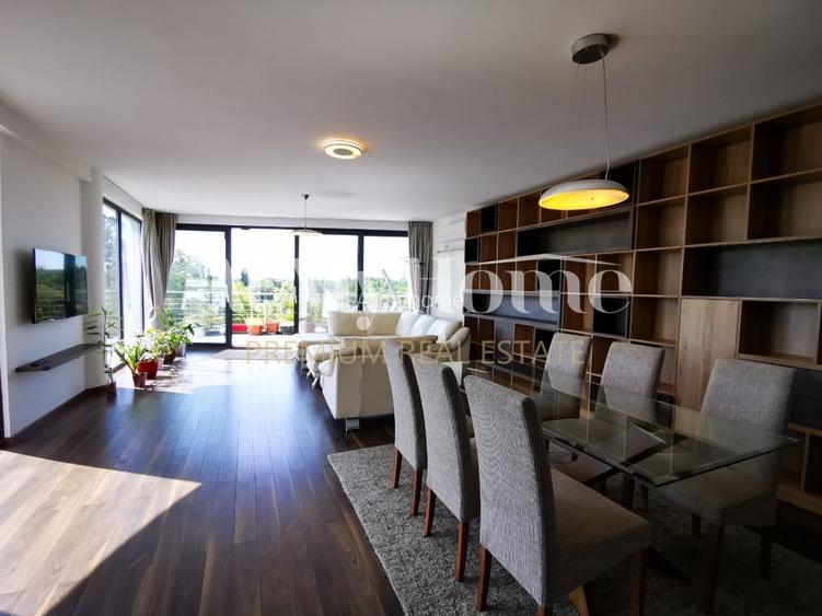 Duplex Spectaculos cu 5 camere, vedere libera Herastrau, mobilat modern, parcare - 3