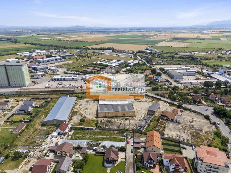 Codlea, Depozite si teren 1,7Ha, 5600mp cladiri, D 155ml la DJ112A, acces E60 - 7