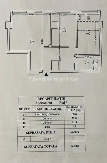 OPORTUNITATE DE INVESTIȚIE: Apartament cu 3 camere, mobilat și utilat complet - 20