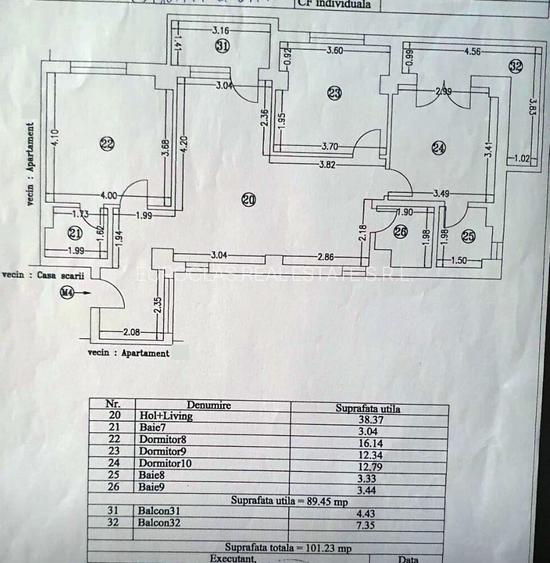 Apartament 4 camere - Mamaia - Zona Butoaie - 179.900 euro (Cod E2+E7) - 9