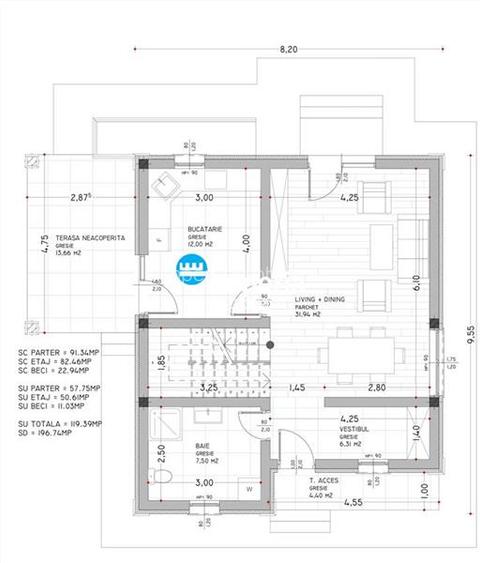 Vila P+E 120 mp, beci,  400 teren, 5 drumuri, Valea Adanca - 6