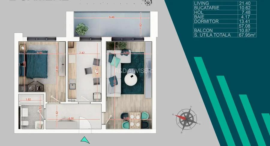 Apartament 2 camere Nicolae Teclu Theodor Pallady - 5