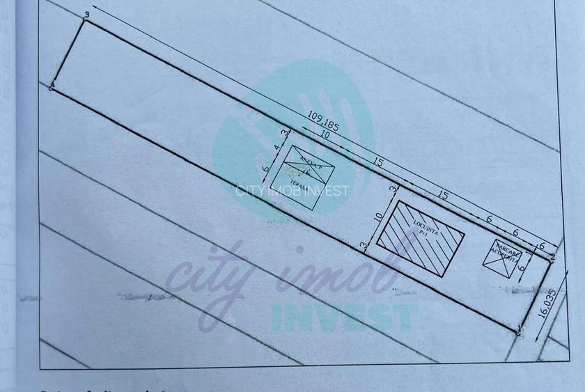 Casă la roșu P+1 | Teren 1750 mp | Dobreni-Giurgiu | Zonă liniștită - 2
