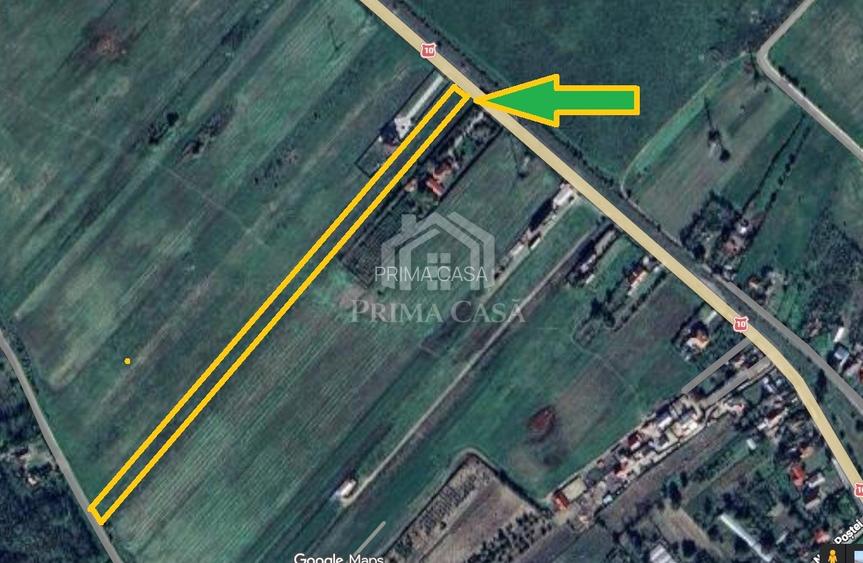 Teren in zona Candesti BZ 6400mp cu deschidere 12m la DN10 Pret: 5 mp neg - 5