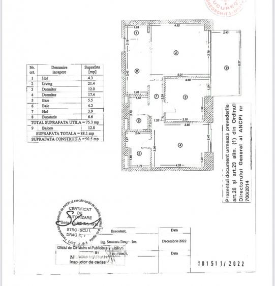 Inchiriere Apartament 3 Camere – One Verdi Park, Barbu Vacarescu - 11