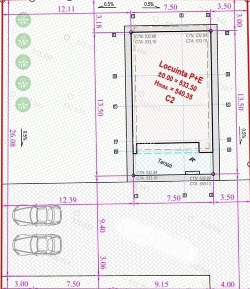Vila individuala P+E, design mediteranean, Cal. Harmanului, Comision 0% - 10