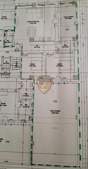 Penthouse 3 camere, Compozitori, 136 mp, terasa 67 mp, la alb, bloc 2024 parcare