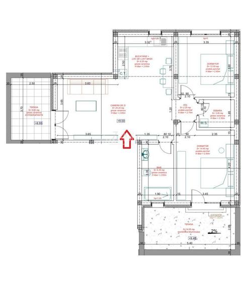 Bloc nou ESO. 3 Camere. Dressing. Terasa 25 mp. Finisaje la alegere. - 9