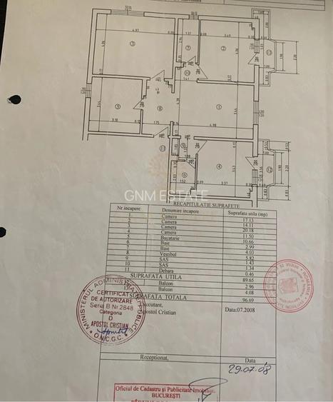 4 camere /97 MP / Centrala / Bloc 1989 /  Reabilitat / Parc Sebastian - 11