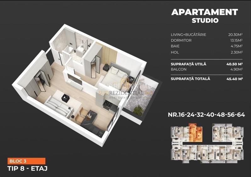 Locuinta moderna cu un dormitor, bloc nou - Pasarela Metrou Berceni - 1