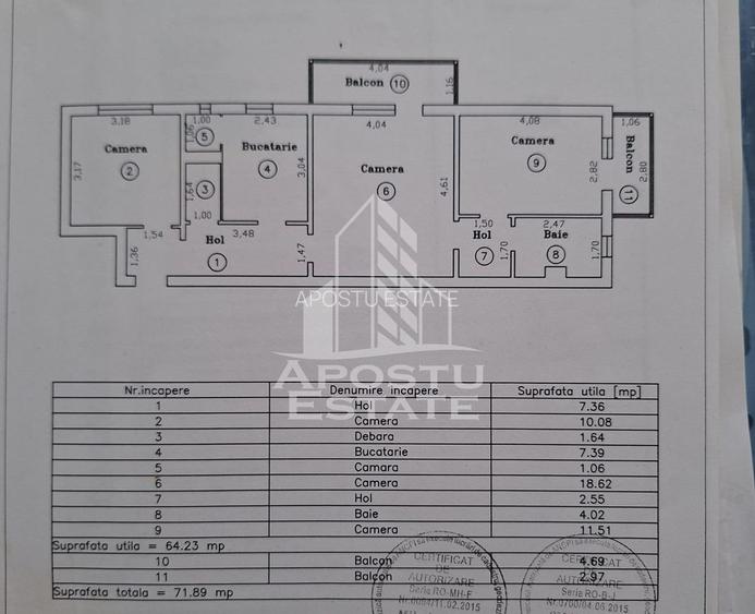 Apartament cu 3 camere, de vanzare, zona Kiriac, Timisoara - 13
