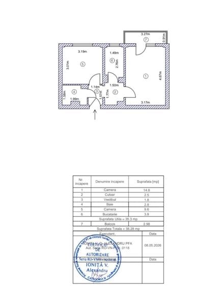 Apartament cu 2 camere, la 5 minute de metrou Lujerului, necesită renovare - 13