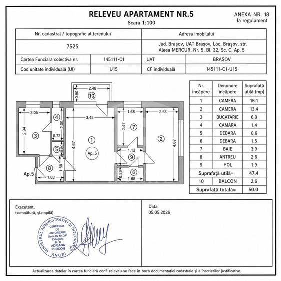 Astra-Apartament 2 camere 50 mp