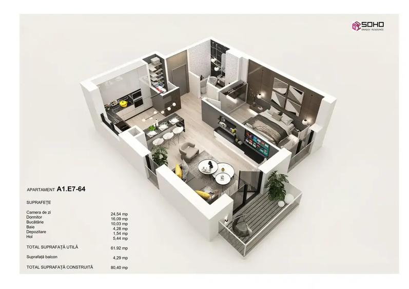 Apartament 2 camere