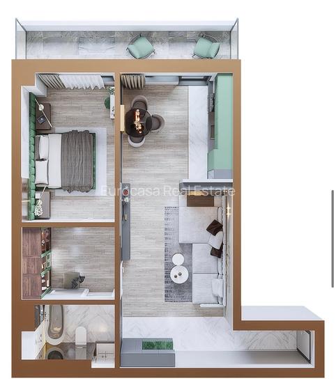 Copou Garden | Apartament 2 camere | 64,5 mp - 1