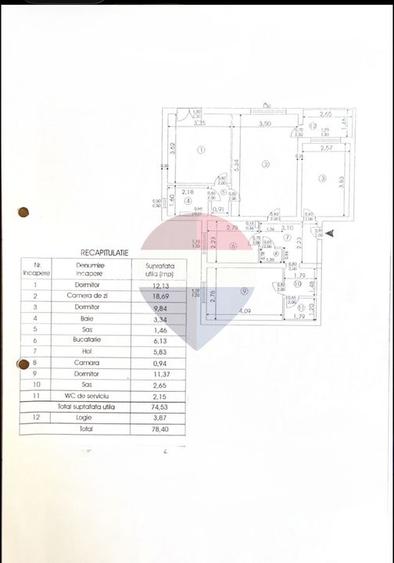 Apartament 4 camere, 74,53 mp – lângă Școala 195 „Hamburg”, Titan - 3
