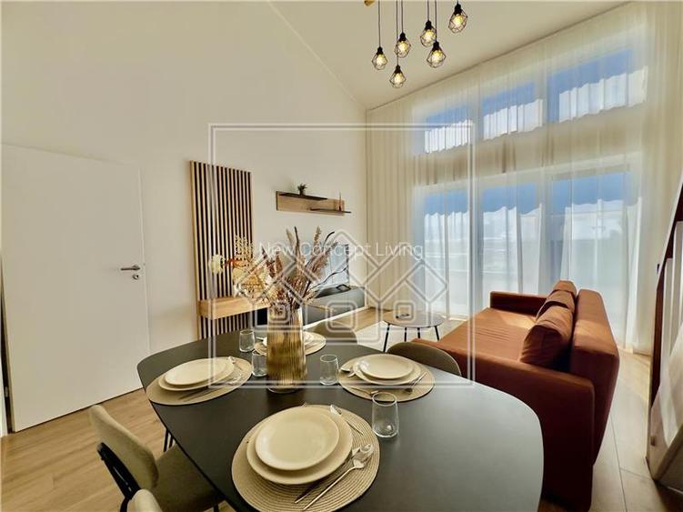 Penthouse mobilat complet, 4 camere si balcon, intabulat - 7