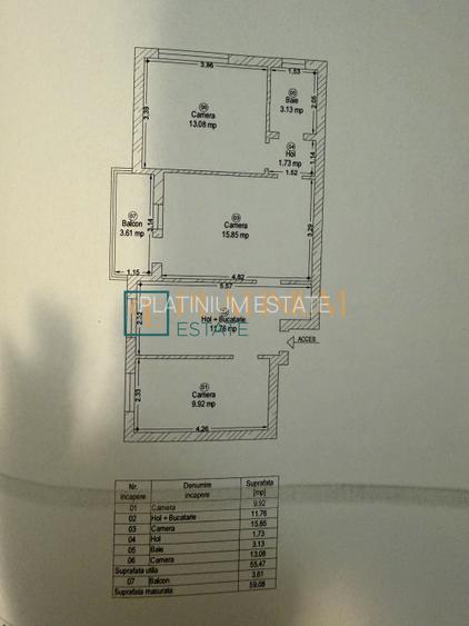 P4989 Apartament cu 3 camere in zona Medicina - Paciurea, CENTRALA