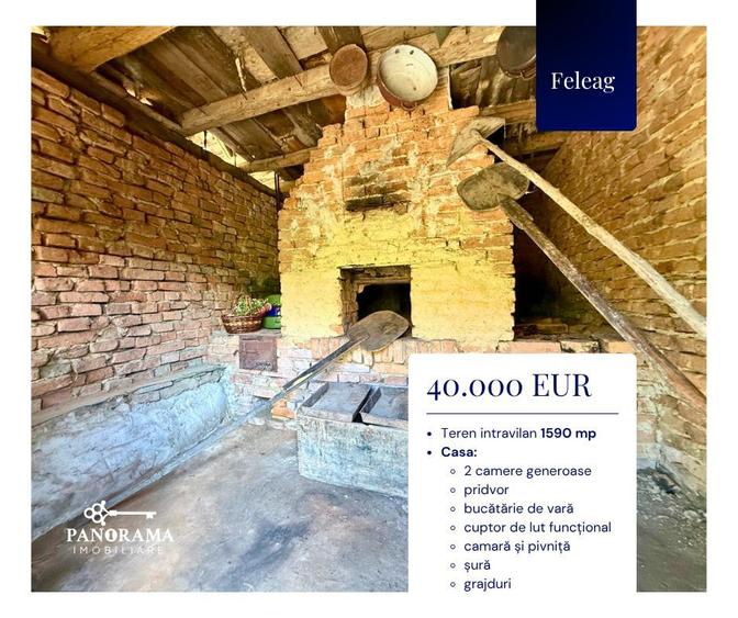 Casă tradițională de vânzare în Transilvania – gospodărie autentică