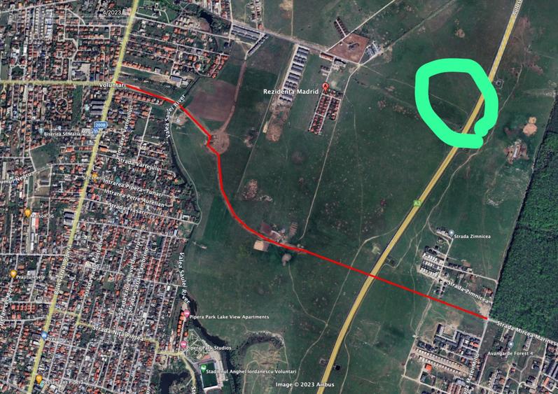 Teren constructii Voluntari in vecinatate A0