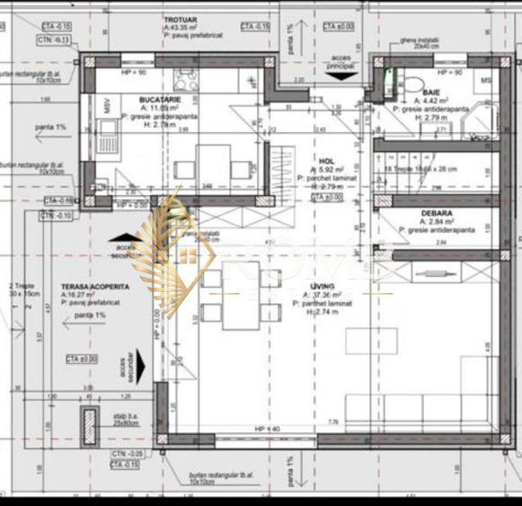 Casa individuala, 125 mp, 4 camere, zona Luna de Sus