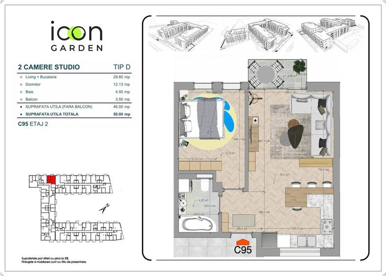 Apartament 2 camere, finalizat. Gata de predare.